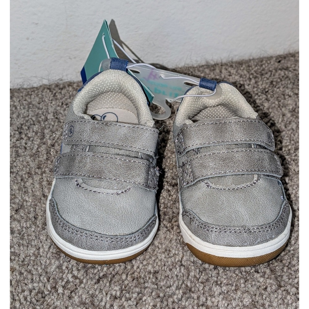 Stride Rite Surprize Gray Sneakers Machine Washable Memory Foam Size 3M‎ NEW